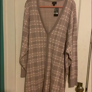 Torrid Button Front Plaid Cardigan